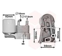 VAN WEZEL 18003598 Radiatore olio motore