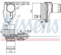 Radiatore Olio Con Alloggiamento Filtro Olio per Ford Transit Van Fa _ 2.2 TDCI