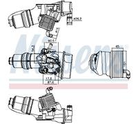 Radiatore Olio Con Alloggiamento Filtro per Audi Tt 8J3 2.0 TFSI A3 Sportback