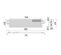 Radiatore olio MAHLE CLC 328 000P