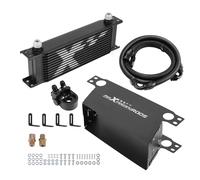 Radiatore Olio Motore 13 Righe AN10 Kit Completo Universale Alluminio Nero