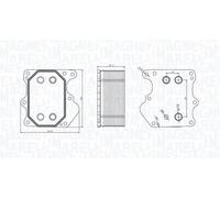 Radiatore olio motore 350300000500 MAGNETI MARELLI per PEUGEOT FORD CITROËN FIAT
