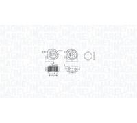 Radiatore olio motore Acciaio inossidabile 350300001900 MAGNETI MARELLI per OPEL