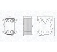 MAGNETI MARELLI 350300003300 Radiatore olio motore