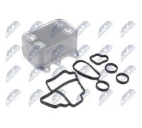 NTY Radiatore olio, Olio motore compatibile con AUDI SEAT SKODA VW VAG