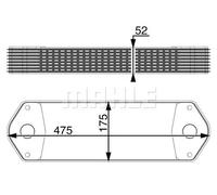 MAHLE ORIGINAL CLC 11 000P Radiatore olio motore