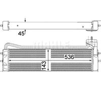 Radiatore olio, olio motore MAHLE CLC 110 000P