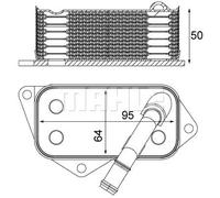 MAHLE ORIGINAL CLC 12 001S Radiatore olio motore