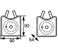 Radiatore olio motore CLC 163 000S MAHLE per VW AUDI SEAT SKODA