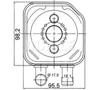 MAHLE Radiatore olio, Olio motore compatibile con AUDI SKODA VW AUDI (FAW)