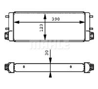 MAHLE CLC 169 001P Radiatore olio, Olio motore per IRISBUS,MERCEDES-BENZ,NEOPLAN