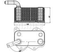 Radiatore olio motore CLC 174 000S MAHLE per VW AUDI SKODA SEAT