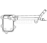 Mahle Original Radiatore olio motore CLC 188 000S alette saldate 128 mm/92 mm Adatto per VW Golf V