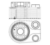 Radiatore olio motore CLC 196 000S MAHLE per RENAULT NISSAN DACIA SUZUKI