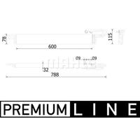 MAHLE CLC 224 000P Radiatore olio, Olio motore per OPEL,VAUXHALL