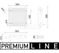 MAHLE CLC 291 000P Radiatore olio motore