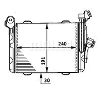 Radiatore olio, olio motore MAHLE CLC 33 000P