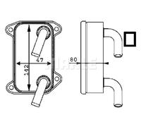 MAHLE CLC 40 000P Radiatore olio motore