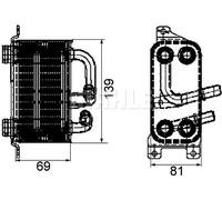 MAHLE ORIGINAL CLC 66 000P Radiatore olio motore