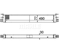 Radiatore olio motore CLC 68 000P MAHLE per MERCEDES-BENZ MAYBACH