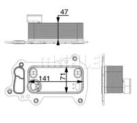 MAHLE ORIGINAL CLC 79 000P Radiatore olio motore