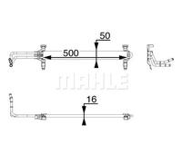 Radiatore olio, olio motore MAHLE CLC 81 000P