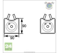 Radiatore olio motore Mahle per AUDI CABRIOLET COUPE TT A8 A6 A4 A3 80 SEAT TOL