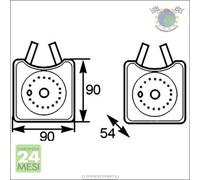 Radiatore olio motore Mahle per AUDI TT A6 A4 A3 A2 SEAT TOLEDO III II IBIZA AL