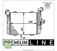 Radiatore olio motore Mahle per BMW 7 E38 725 5 E39 540 525