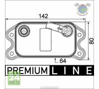 Radiatore olio motore Mahle per FORD FOCUS VOLVO XC70 XC60 V70 V50 S80 S60 S40