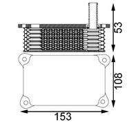 Radiatore Olio Motore MAHLE per Ford Mondeo III Berlina (B4Y)