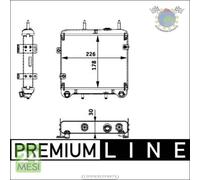 Radiatore olio motore Mahle per MERCEDES CLASSE E 300