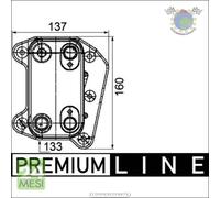 Radiatore olio motore Mahle per MERCEDES CLASSE M ML E 320