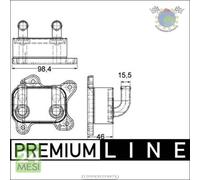Radiatore olio motore Mahle per OPEL CORSA C ASTRA G COMBO