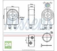 Radiatore olio motore Nissens per KIA OPTIMA
