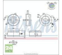 Radiatore olio motore Nissens per TOYOTA COROLLA YARIS AURIS