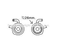 AVA Quality Cooling Scambiatore di Calore Acqua Olio RT3611 per Suzuki Jimny 1.5 DCi Diesel