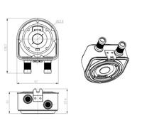 NRF 31836 Radiatore olio motore