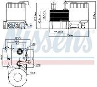 Radiatore olio motore raffreddato ad acqua 90696 NISSENS per FORD FOCUS I S-MAX