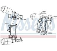 Nissens Radiatore olio motore 91241 – raffreddato ad acqua con filtro – per Mercedes-Benz Classe B
