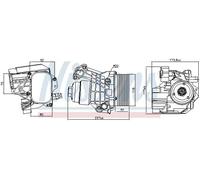 Radiatore olio motore raffreddato ad acqua 91312 NISSENS per VW SKODA AUDI SEAT