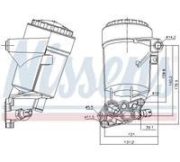 Radiatore olio motore raffreddato ad acqua 91338 NISSENS per RENAULT OPEL
