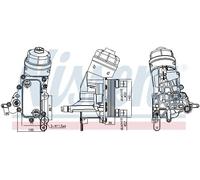Radiatore olio motore raffreddato ad acqua 91343 NISSENS per FIAT OPEL JEEP