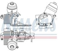 Radiatore olio, olio motore NISSENS 91424