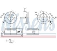 Radiatore olio motore raffreddato ad acqua 91470 NISSENS per TOYOTA COROLLA
