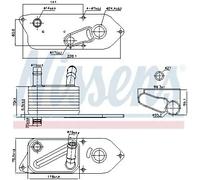 NISSENS 91543 Radiatore olio motore