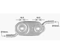Radiatore olio motore raffreddato ad acqua CN3336 AVA QUALITY COOLING