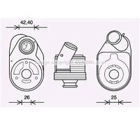 Radiatore olio motore raffreddato ad acqua FT3610 AVA QUALITY COOLING per FIAT