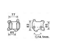 PRASCO OL3581 Radiatore olio motore
