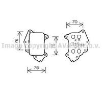 Radiatore olio motore raffreddato ad acqua PE3396 AVA QUALITY COOLING per VOLVO